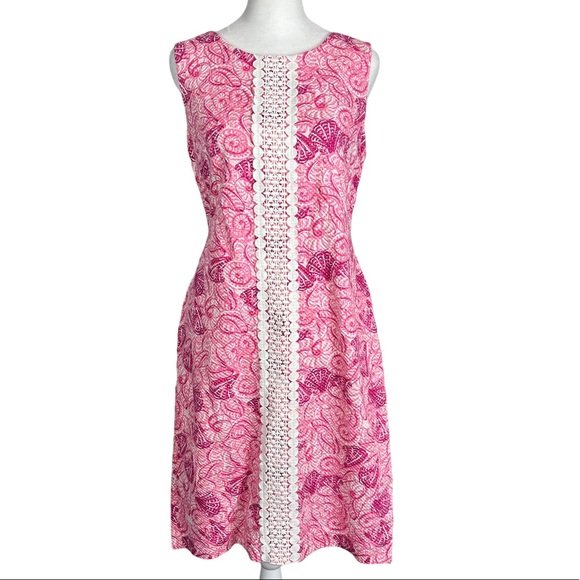 Talbots Dresses & Skirts - Talbots Pink Seashell w/ appliqué Sundress Dress size 8